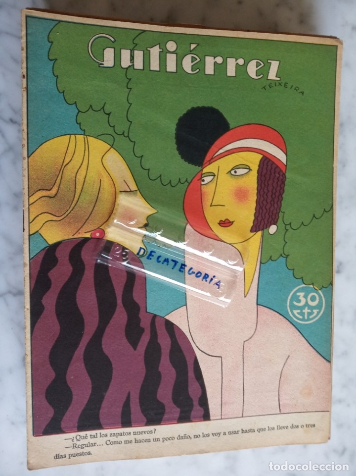 Collezionismo di Riviste e Giornali: GUTIERREZ- REVISTA SATIRICA N&ordm; 217 - A&Ntilde;O V MADRID - 19 -9 -1.931