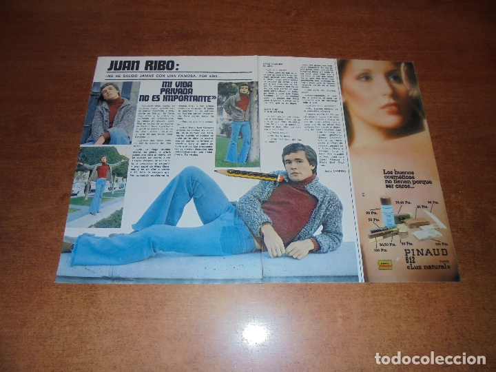 Coleccionismo de Revistas y Peri&oacute;dicos: CLIPPING 1975: JOAN RIBO - MAR&Iacute;A JOS&Eacute; PRENDES. PUBLICIDAD HILOS G&Uuml;TERMANN. VAJILLAS PROGRESSION.