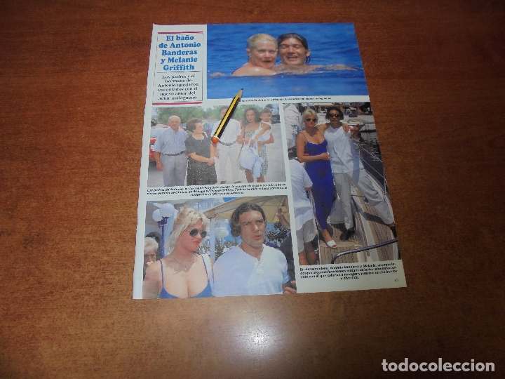 Coleccionismo de Revistas y Peri&oacute;dicos: CLIPPING 1995: ANTONIO BANDERAS Y MELANIE GRIFFITH. CINDY CRAWFORD. ISABEL PANTOJA.