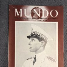 Coleccionismo de Revistas y Periódicos: MUNDO. REVISTA SEMANAL DE POLÍTICA EXTERIOR Y ECONOMÍA. EDITA: AG. EFE. AÑO I, NO.16 (25/08/1940)