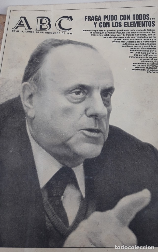 Coleccionismo de Revistas y Peri&oacute;dicos: ABC, SEVILLA 18 de diciembre de 1989