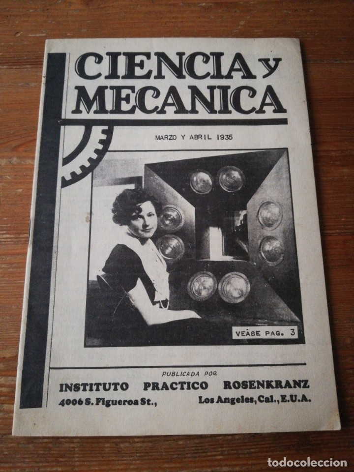 Coleccionismo de Revistas y Peri&oacute;dicos: Revista Ciencia y Mec&aacute;nica. Marzo y abril. 1935