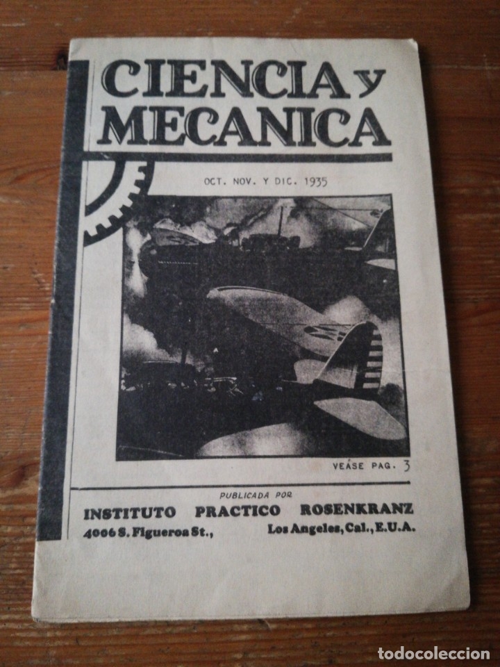 Coleccionismo de Revistas y Peri&oacute;dicos: Revista Ciencia y Mec&aacute;nica. Octubre, noviembre y diciembre. 1935