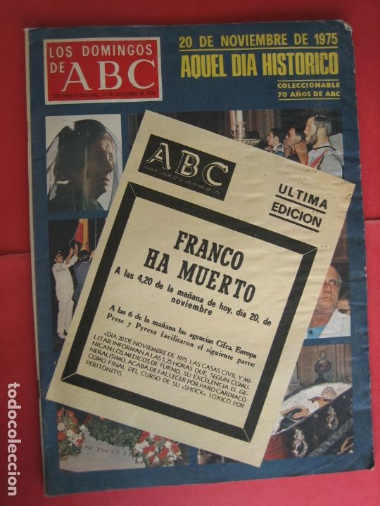 Coleccionismo de Revistas y Peri&oacute;dicos: ABC. Franco ha muerto