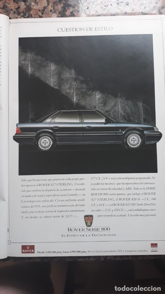 Collectionnisme de Revues et Journaux: ANUNCIO rover serie 800