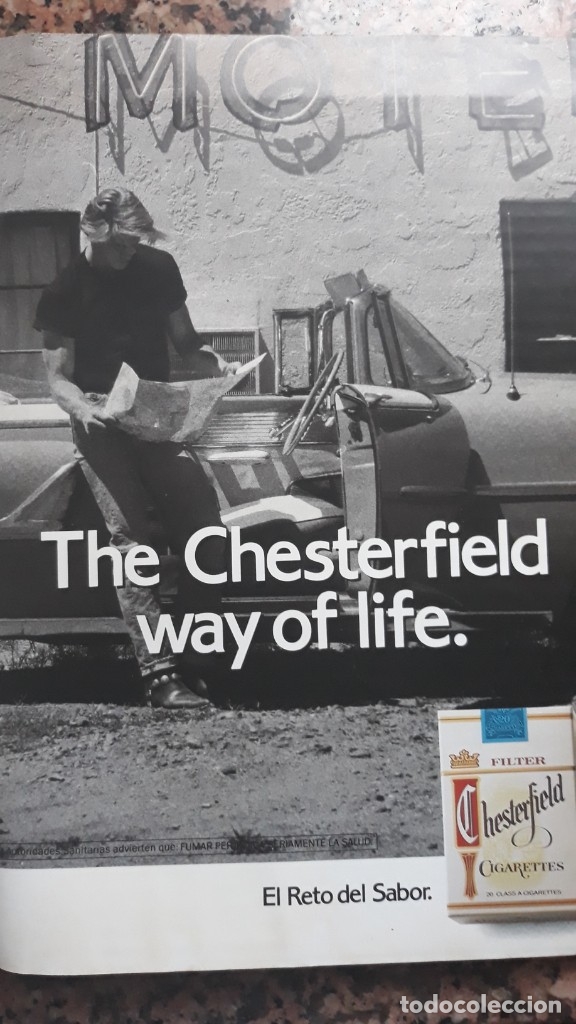 Collectionnisme de Revues et Journaux: ANUNCIO tabaco cigarrillos chesterfield