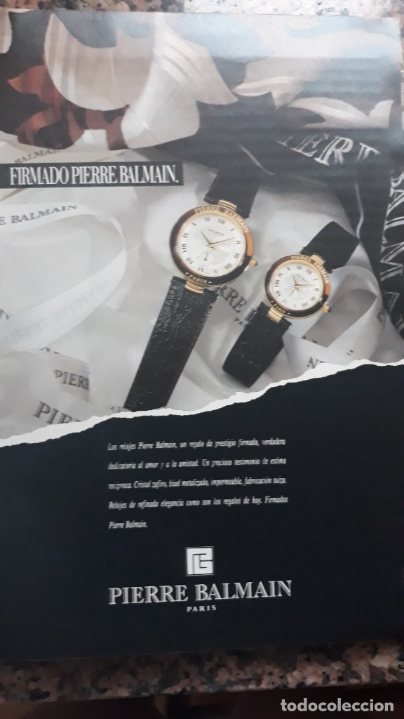 Collectionnisme de Revues et Journaux: ANUNCIO reloj pierre balmain