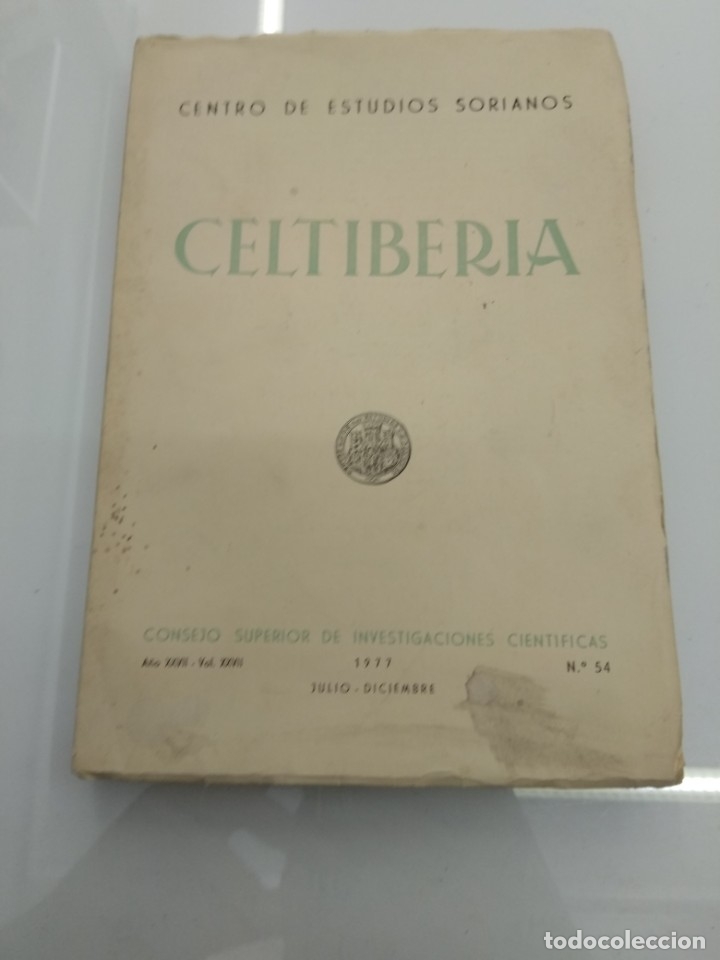 Coleccionismo de revistas y peri&oacute;dicos: CELTIBERIA N.54 CENTRO DE ESTUDIOS SORIANOS JULIO DICIEMBRE 1977 Historia