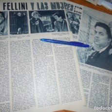 Coleccionismo de Revistas y Periódicos: RECORTE : FELLINI Y LAS MUJERES. SEMANA, ABRIL 1964 ()