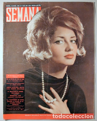 Coleccionismo de Revistas y Peri&oacute;dicos: SEMANA. N&ordm; 1185, A&Ntilde;O XXIII - Madrid 1962 - Ilustrado
