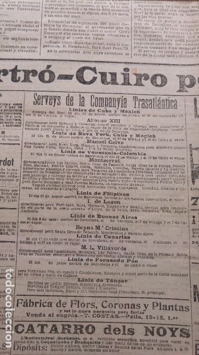 Colecionismo de Revistas e Jornais: COMPA&Ntilde;IA TRASATLANTICA LINEAS CUBA FILIPINAS VENEZUELA COLOMBIA CANARIAS TANGER PERIODICO A&Ntilde;O 1904