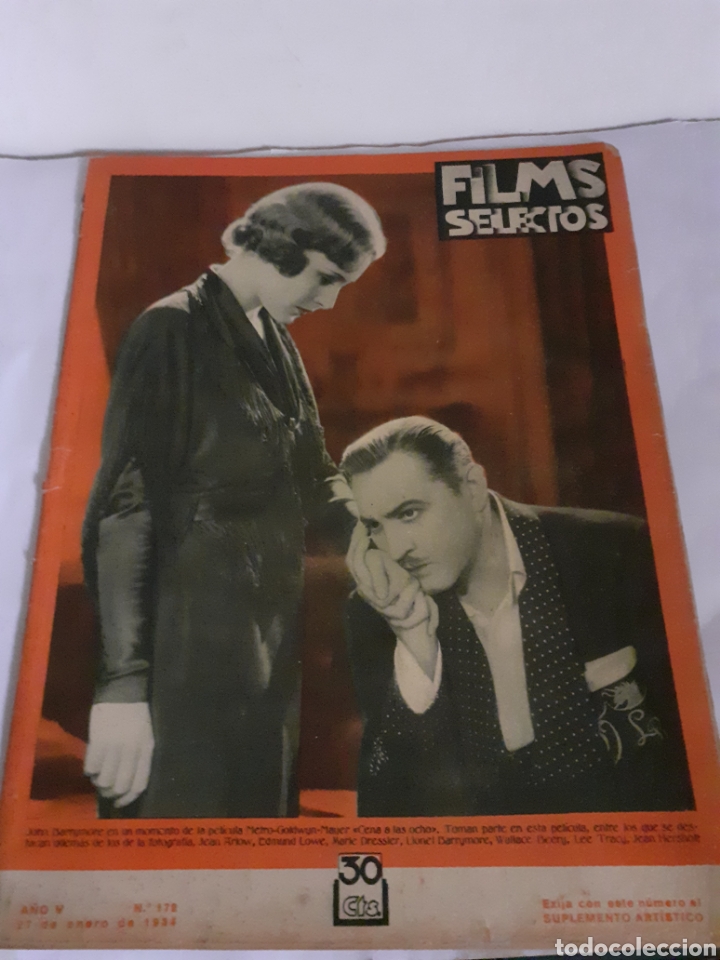 Coleccionismo de revistas y peri&oacute;dicos: REVISTA FILMS SELECTOS N 172 1934