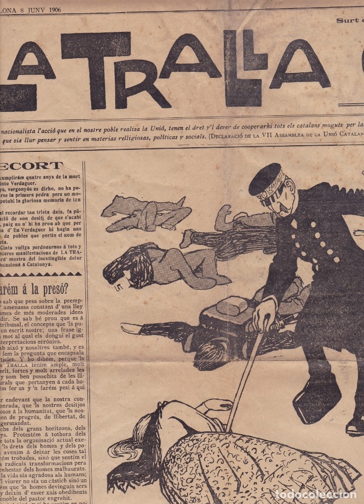 Coleccionismo de revistas y peri&oacute;dicos: La Tralla Barcelona 1906