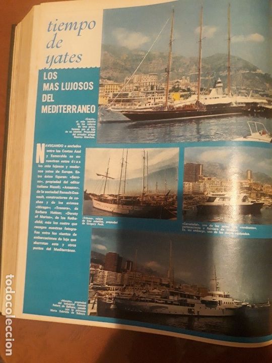 Collectionnisme de Revues et Journaux: LOS MAS LUJOSOS YATES DEL MEDITERRANEO . A&Ntilde;O 1971  - UNA HOJA