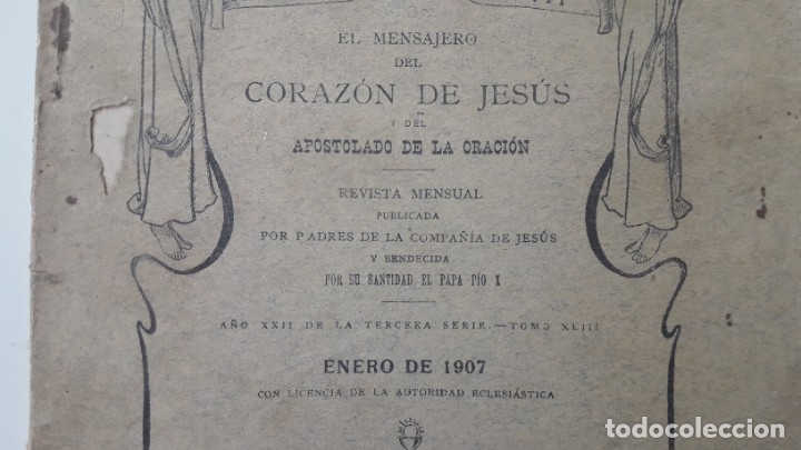Coleccionismo de revistas y peri&oacute;dicos: EL MENSAJERO DEL CORAZ&Oacute;N DE JES&Uacute;S, ENERO de 1907
