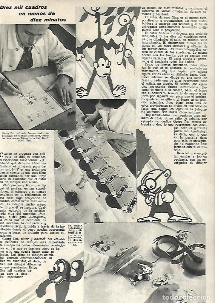 Collectionnisme de Revues et Journaux: A&Ntilde;O 1934 VIDA DE LOS ESQUIMALES LA INDUSTRIA GLOBOS GEORGE PAL DIBUJANTE DIBUJOS ANIMADOS