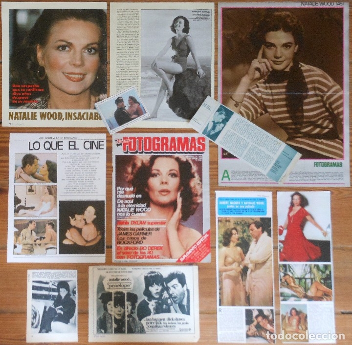 Collezionismo di Riviste e Giornali: NATALIE WOOD lote prensa spanish clippings 1960s/80s magazine photos sexy actress poster cine
