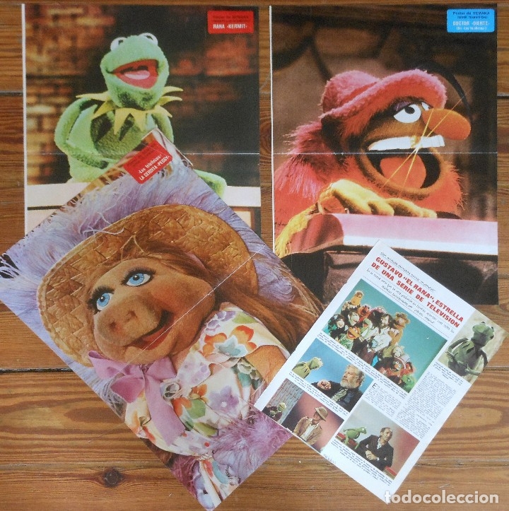 Coleccionismo de revistas y peri&oacute;dicos: THE MUPPETS TV SERIES 1970s 3x posters clippings Los Tele&ntilde;ecos magazine articles