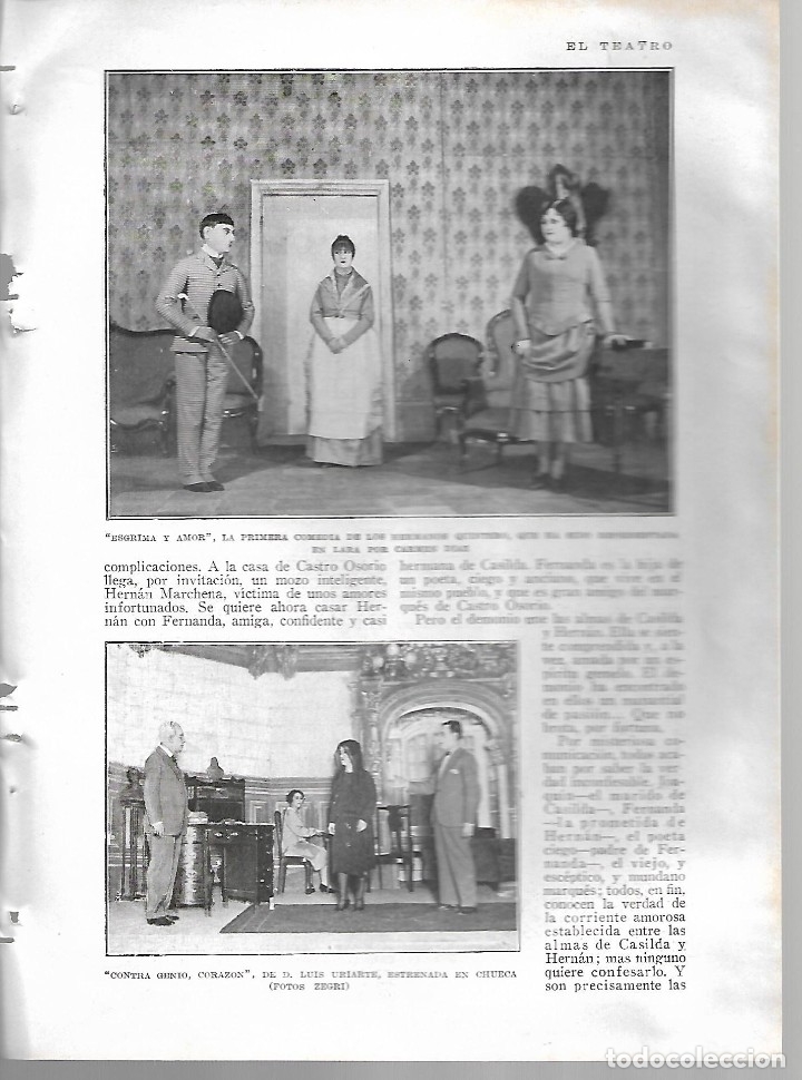 Collezionismo di Riviste e Giornali: BYN 26 FEB 1928.N&ordm;1919. HERMANOS ALVAREZ QUINTERO TEATRO LARA. LUIS URIARTE CHUECAMANUEL MELGAREJO