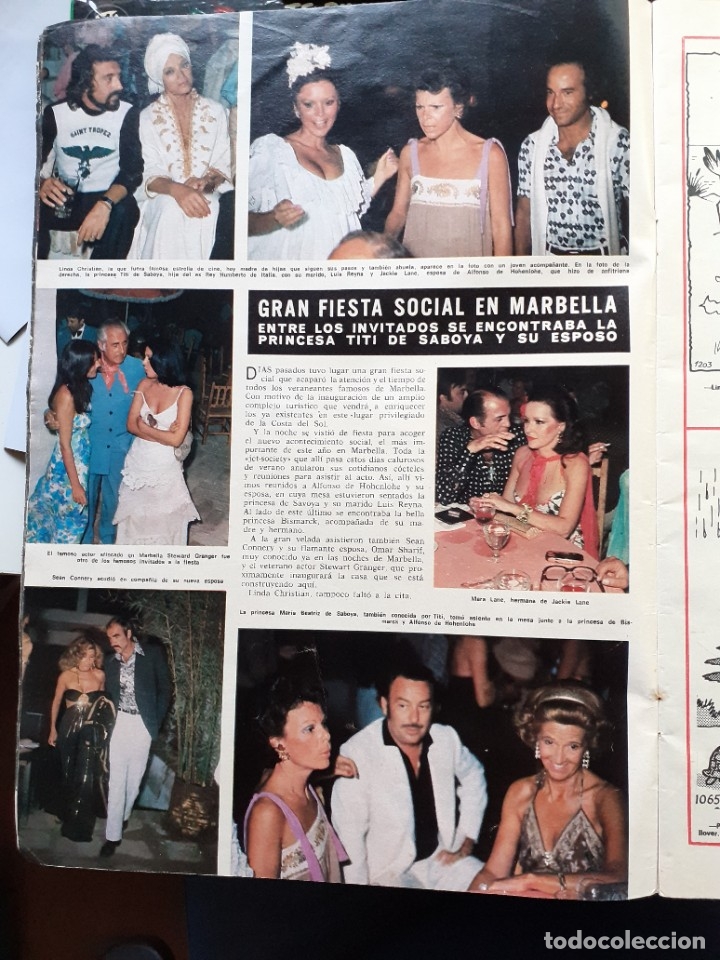 Collection Magazines and Newspapers: stewart granger sean connery jackie lane linda christian titi de saboya alfonso hohenlohe