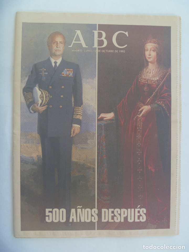 Coleccionismo de Revistas y Peri&oacute;dicos: ABC , ESPECIAL 500 A&Ntilde;OS DESPUES . 12 OCTUBRE 1992 . V CENTENARIO