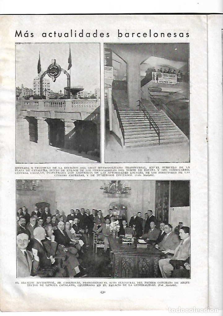 Collection Magazines and Newspapers: A&Ntilde;O 1932 SANTO GRIAL NURIA PASTORES ROMERIA SAN PEDRO ROBO IGLESIA OZA  METRO PLAZA CATALU&Ntilde;A BCNA