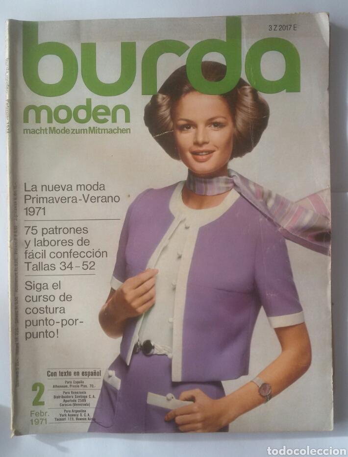 Revista De Costura Burda Moden 2 Febrerode 197 Sold At Auction