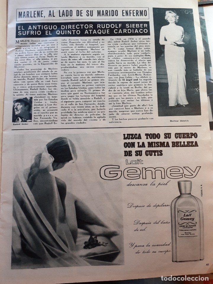 Coleccionismo de Revistas y Peri&oacute;dicos: marlene dietrich