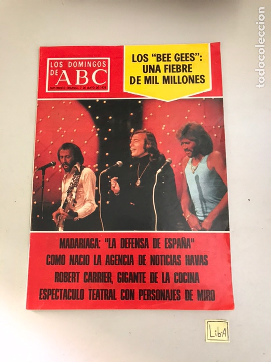 Coleccionismo de Revistas y Peri&oacute;dicos: ABC LOS BEE GEES una fiebre de 1000 millones