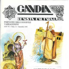 Coleccionismo de Revistas y Periódicos: REVISTA 'GAUDIA'. GOGISTES TARRAGONINS. NÚMERO 8. ANY 1991. Lote 179954813