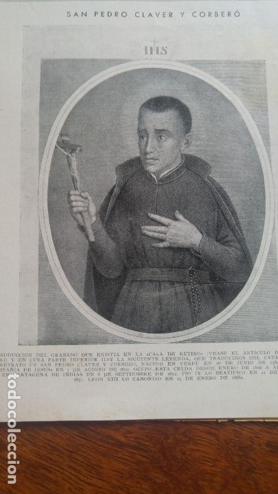 Collection Magazines and Newspapers: SAN PEDRO CLAVER Y CORBERO VERDU LERIDA / CARDENAL PASCUAL DE ARAGON EN MONASTERIO POBLET A&Ntilde;O 1935