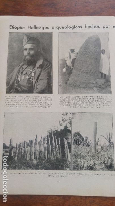 Collection Magazines and Newspapers: ETIOPIA DESCUBRIMIENTOS ARQUEOLOGICOS PROVINCIAS DE SOURRE WALLAMO KONSO SIDAMO SODDO A&Ntilde;O 1935