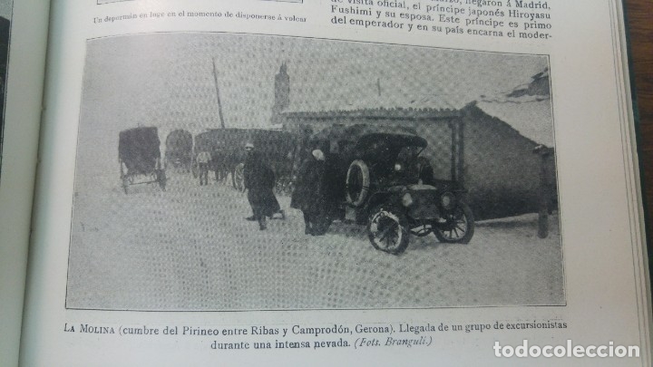 Collezionismo di Riviste e Giornali: LA MOLINA ENTRE RIBAS Y CAMPRODON HOJA REVISTA A&Ntilde;O 1910