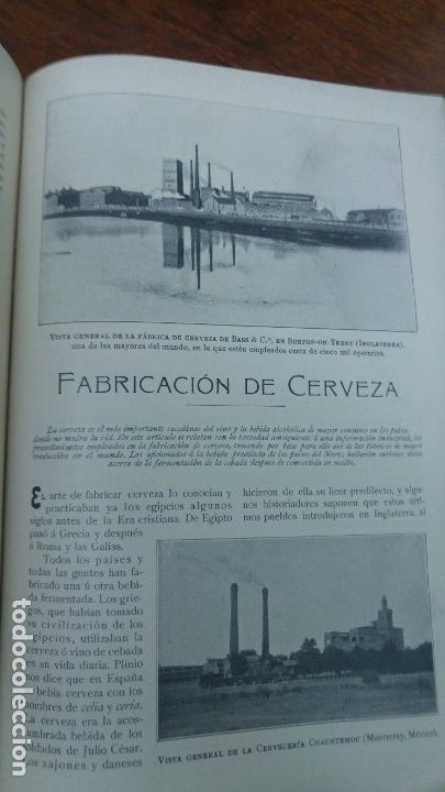 Collezionismo di Riviste e Giornali: FABRICACION DE CERVEZA FABRICAS 10 HOJAS REVISTA A&Ntilde;O 1910