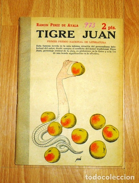 Coleccionismo de revistas y peri&oacute;dicos: P&Eacute;REZ DE AYALA, Ram&oacute;n. Tigre Juan (Revista Literaria Novelas y Cuentos ; N&ordm; 973 ; A&ntilde;o XXII)
