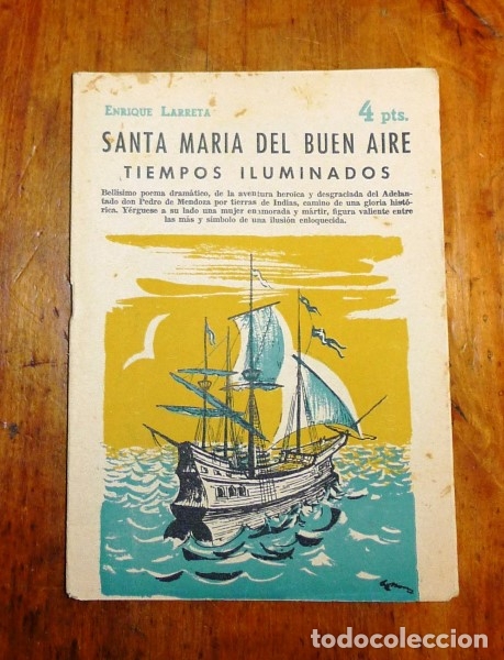 Collection Magazines and Newspapers: LARRETA, Enrique. Santa Mar&iacute;a del Buen Aire ; Tiempos iluminados (Revista Literaria Novelas y Cuento