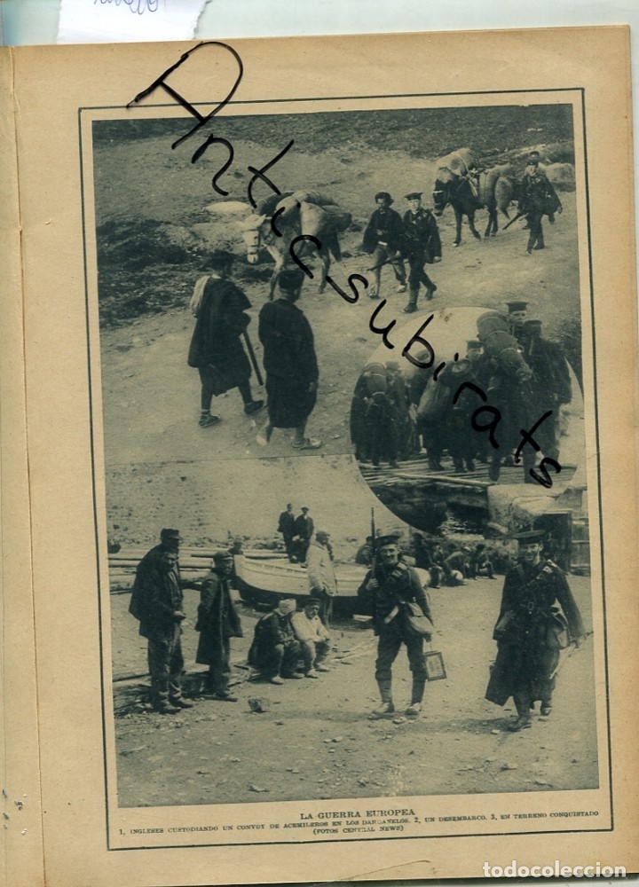 Sammeln von Zeitschriften und Zeitungen: REVISTA 1915 PRIMERA GUERRA MUNDIAL DARDANELOS FIESTA DE LA FLOR EN CASTELLON LOZANO SIDRO PRIEGO
