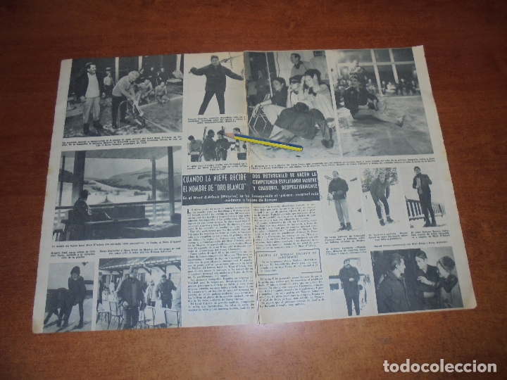 Coleccionismo de Revistas y Peri&oacute;dicos: CLIPPING 1963: BAR&Oacute;N ROTSCHILD. ROMY SCHNEIDER Y ALAIN DELON. GUNTHER SACHS- MARI CRUZ PONS -SORAS