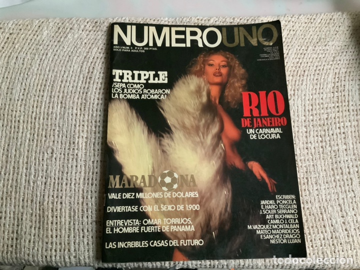Coleccionismo de Revistas y Peri&oacute;dicos: NUMERO UNO N&ordm; 3 MARADONA, RIO DE JANEIRO, SILVANA BERTI