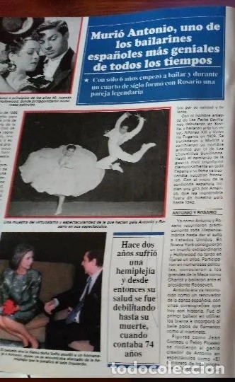 Coleccionismo de Revistas y Peri&oacute;dicos: recorte antonio el bailarin rocio jurado ava gardner maria rosa rosar algun rallajo a boli ver fotos