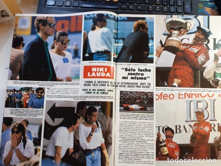 Collezionismo di Riviste e Giornali: niki lauda carolina de monaco estefania