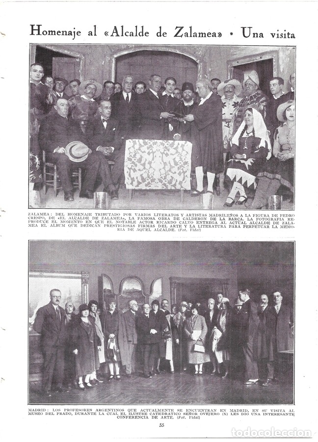 Coleccionismo de Revistas y Peri&oacute;dicos: 1930 HOJA REVISTA MADRID MUSEO DEL PRADO PROFESORES ARGENTINOS CON CATEDR&Aacute;TICO DE ARTE SR. OVEJERO