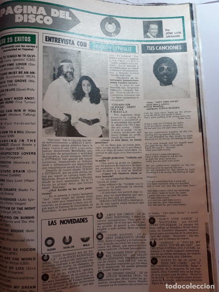 Coleccionismo de Revistas y Peri&oacute;dicos: sergio y estibaliz mocedades