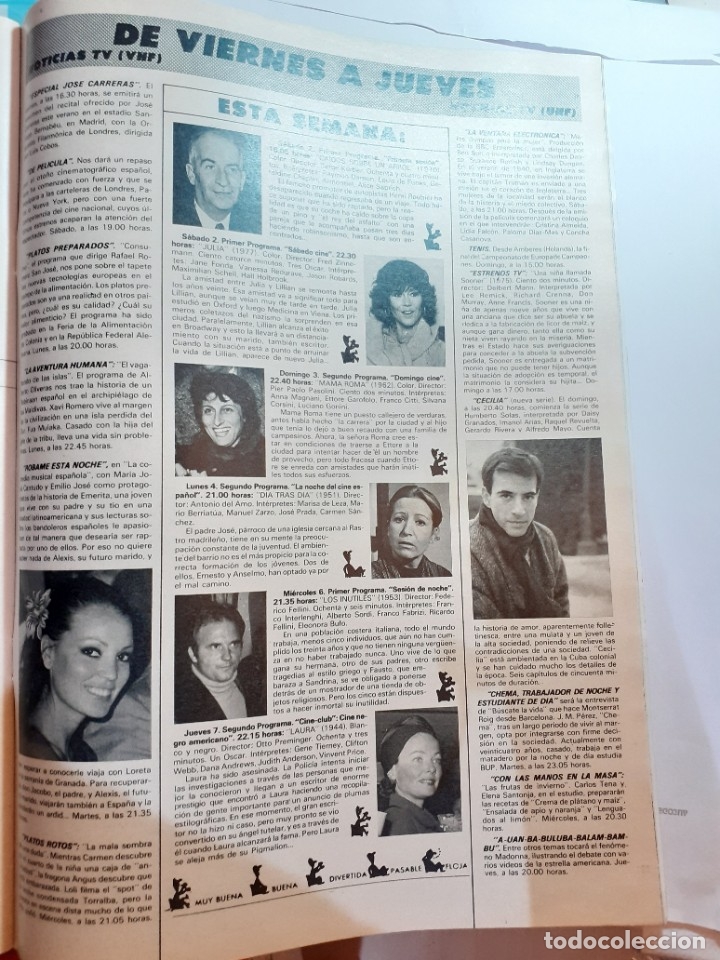 Collectionnisme de Revues et Journaux: dana andrews imanol arias anna magnani maria jose cantudo louis de funes jane fonda