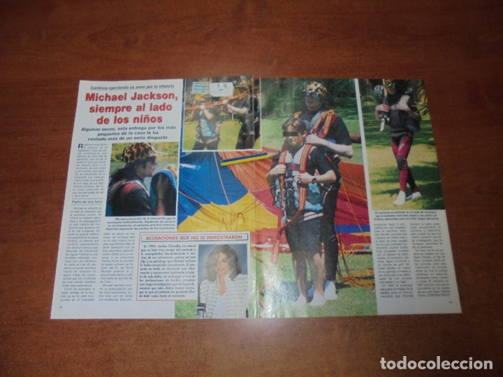 Coleccionismo de Revistas y Peri&oacute;dicos: CLIPPING 1999: MICHAEL JACKSON - RAQUEL MOSQUERA Y PEDRO CARRASCO