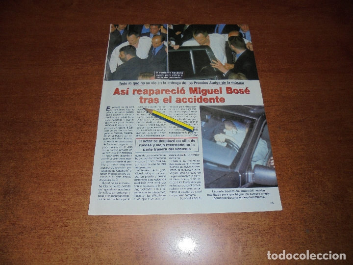 Coleccionismo de Revistas y Peri&oacute;dicos: CLIPPING 1999: MIGUEL BOS&Eacute; - LOS THYSSEN EN SANTIAGO DE COMPOSTELA CON EL PEREGRINO ZAPATONES.