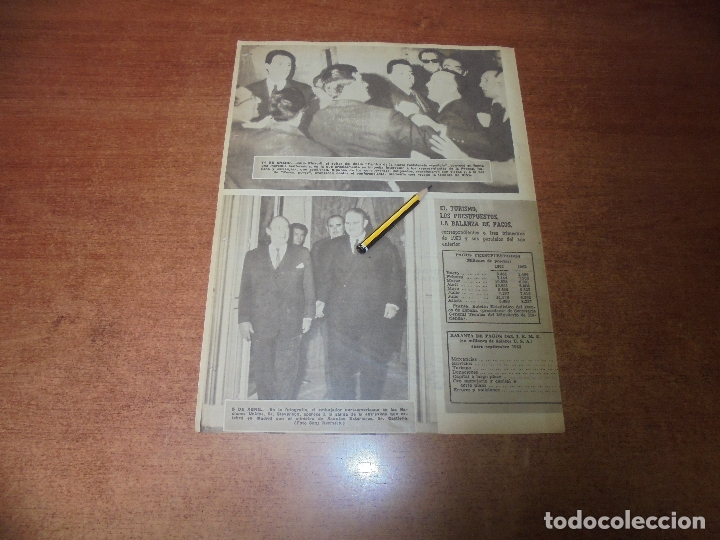 Coleccionismo de Revistas y Peri&oacute;dicos: RETAL 1963: JULIO EINAUDI. MINISTRO ASUNTOS EXTERIORES CON SR. STEVENSON - PUBLICIDAD BURROUGHS