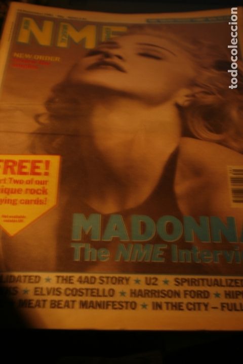 Coleccionismo de Revistas y Peri&oacute;dicos: REVISTA PERIODICO INGLESA  MADONNA SINEAD O'CONNOR ELVIS PRESLEY U2 HARRISON FORD 1992