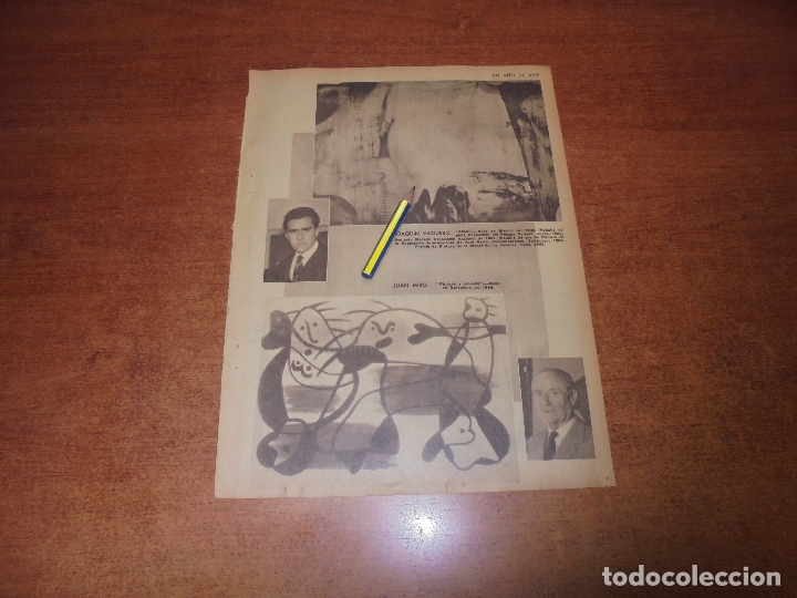 Coleccionismo de Revistas y Peri&oacute;dicos: RETAL ARTE 1963: PINTORES JOAQU&Iacute;N VAQUERO. JOAN MIR&Oacute; - PUBLICIDAD REYNO