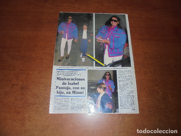 Coleccionismo de Revistas y Peri&oacute;dicos: CLIPPING 1992: ISABEL PANTOJA - PUBLICIDAD TOP CAO